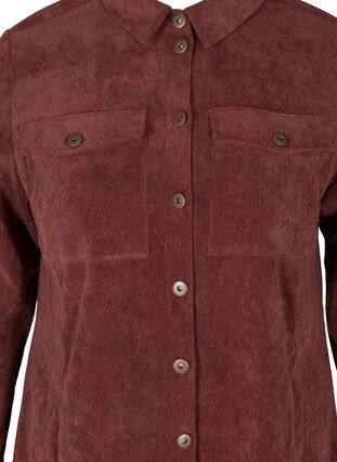 Robe en velours avec boutons, Brown ASS, Packshot image number 2