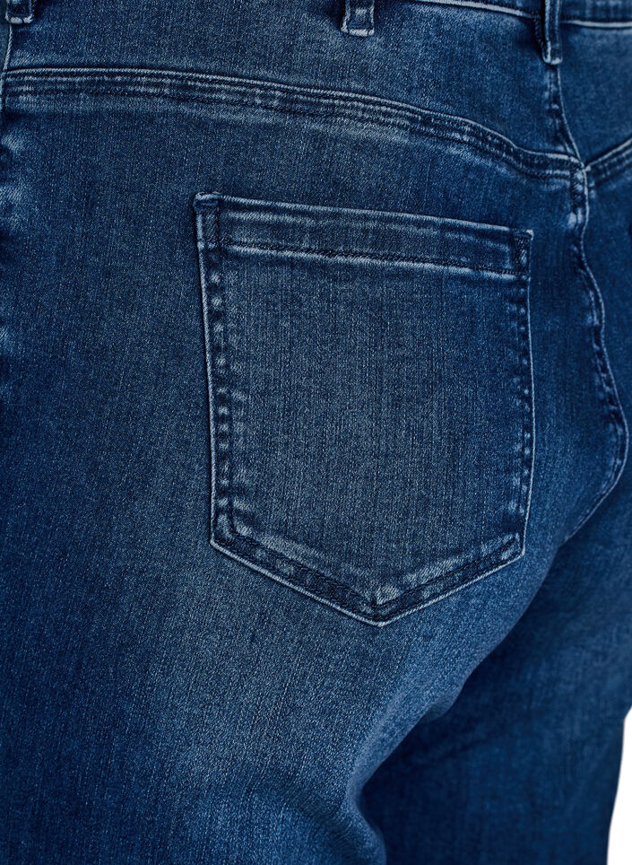 High-waist bootcut jeans, Blauw, Packshot image number 3