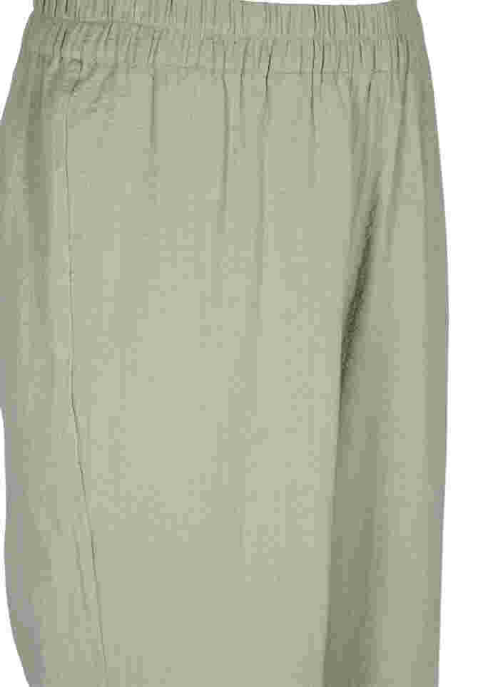 Pantalon en coton avec structure, Seagrass , Packshot image number 2