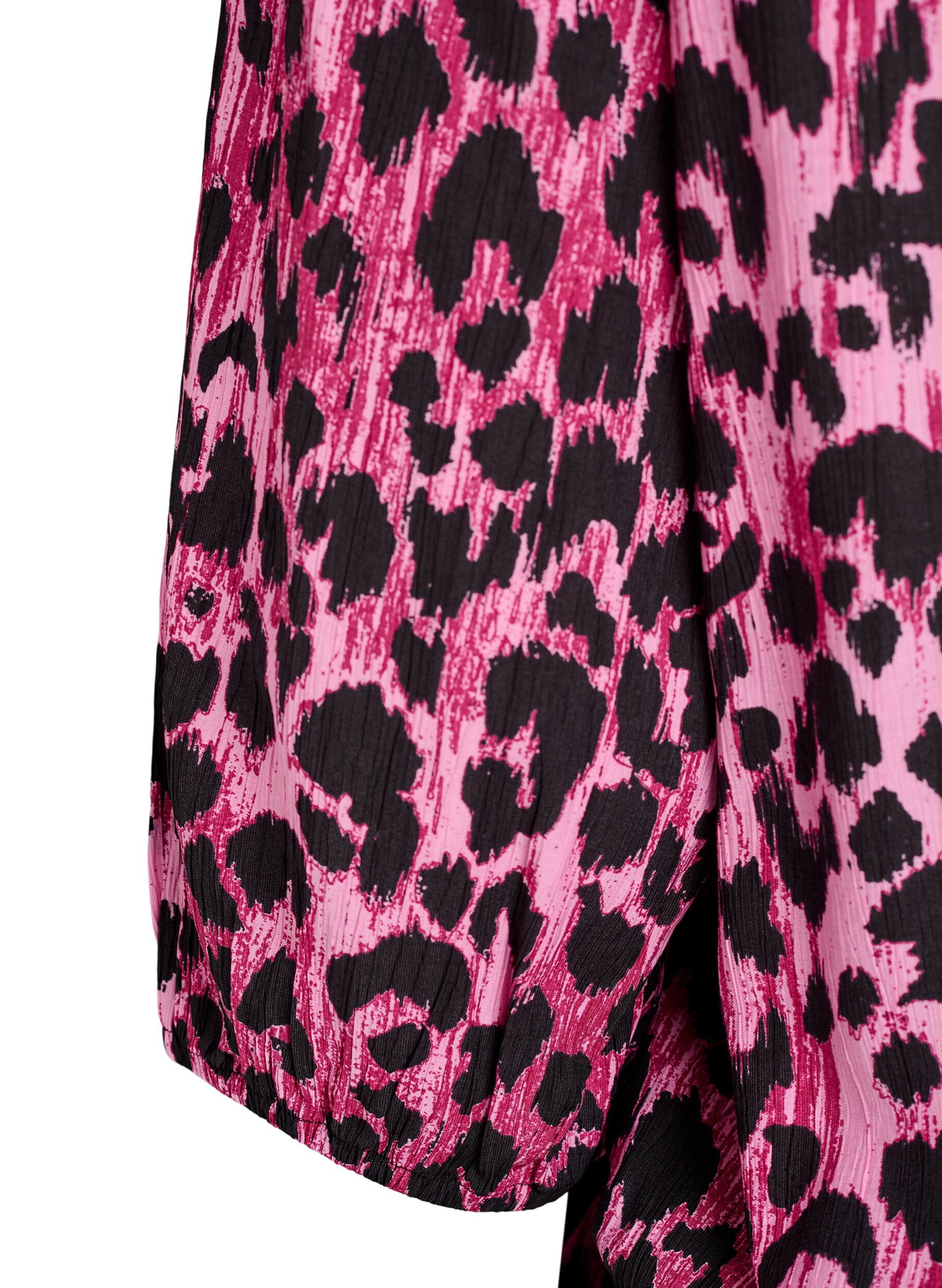ZizziViscose blouse met 3/4 mouwen en balloneffect, Roze, Packshot image number 3