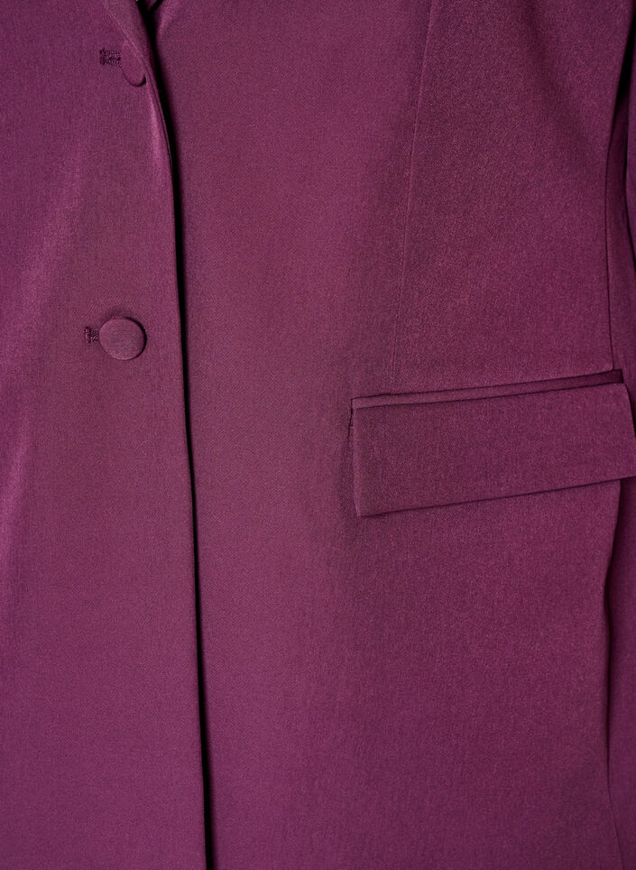 Blazer classique avec fermeture boutonn&eacute;e, Violet, Packshot image number 2