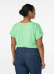 T-shirt met korte mouwen van katoenmix, Groen, Model image number 2