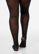 Collant 50 deniers avec motif floral, Noir, Model image number 3