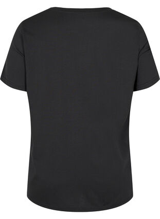 T-shirt à manches courtes et encolure ronde, Black MB, Packshot image number 1