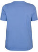 T-shirt en coton bio avec imprim&eacute; sur le devant, Bleu, Packshot image number 1