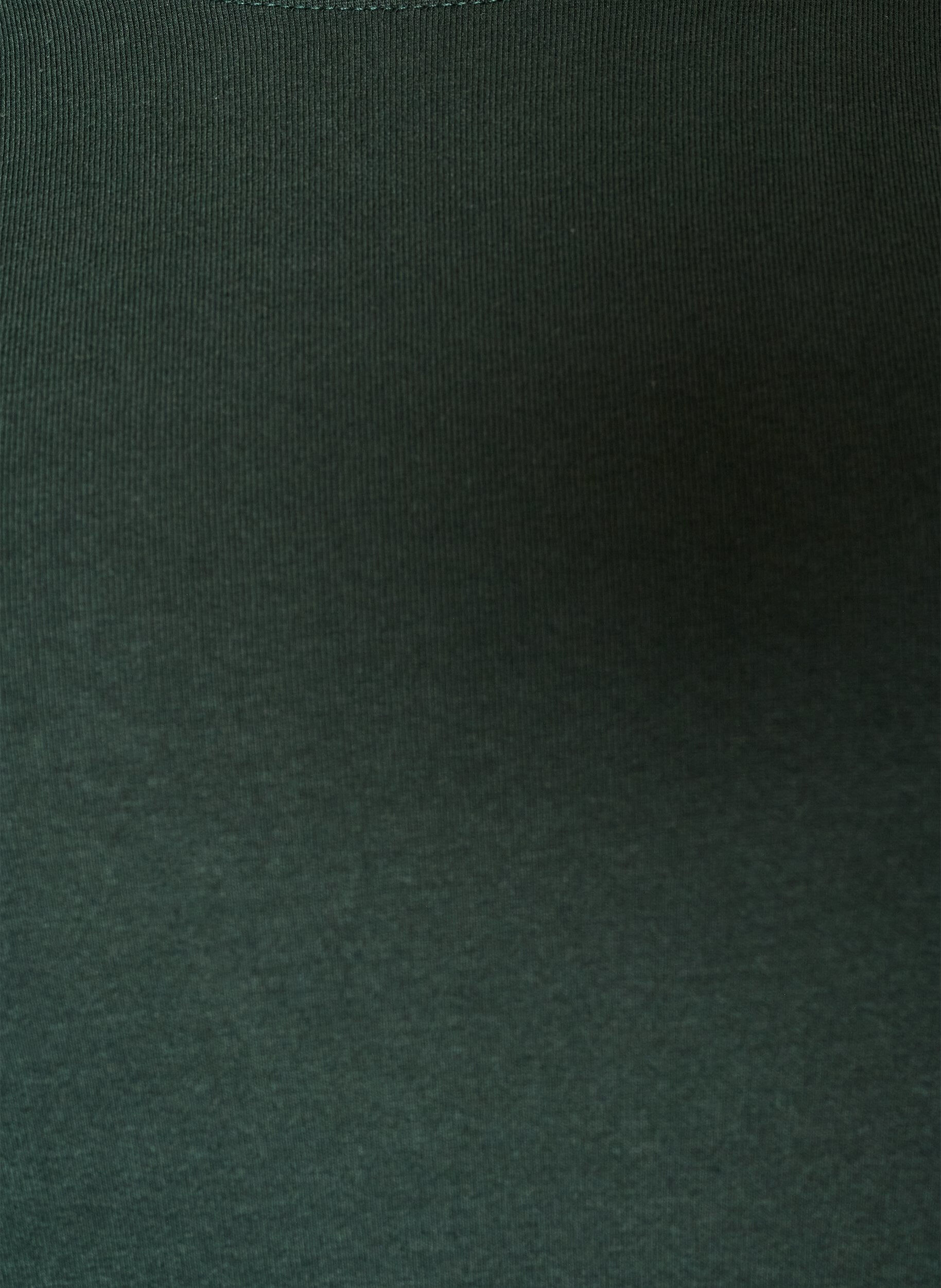ZizziBasic T-shirt met lange mouwen en ronde hals, Groen, Packshot image number 2