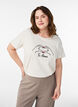 T-shirt imprim&eacute;, Blanc, Model image number 0