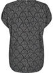 Blouse met korte mouwen en print, Black Grey Graphic , Packshot image number 1