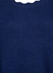 Robe courte en maille avec ourlet ondul&eacute; et fentes, Bleu, Packshot image number 2