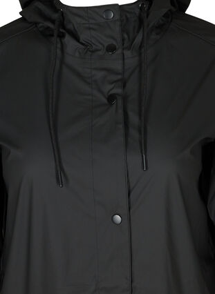 Imperméable à capuche avec coutures étanches, Black, Packshot image number 2