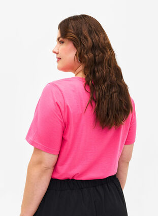 FLASH - T-shirt met ronde hals, Hot Pink, Model image number 1