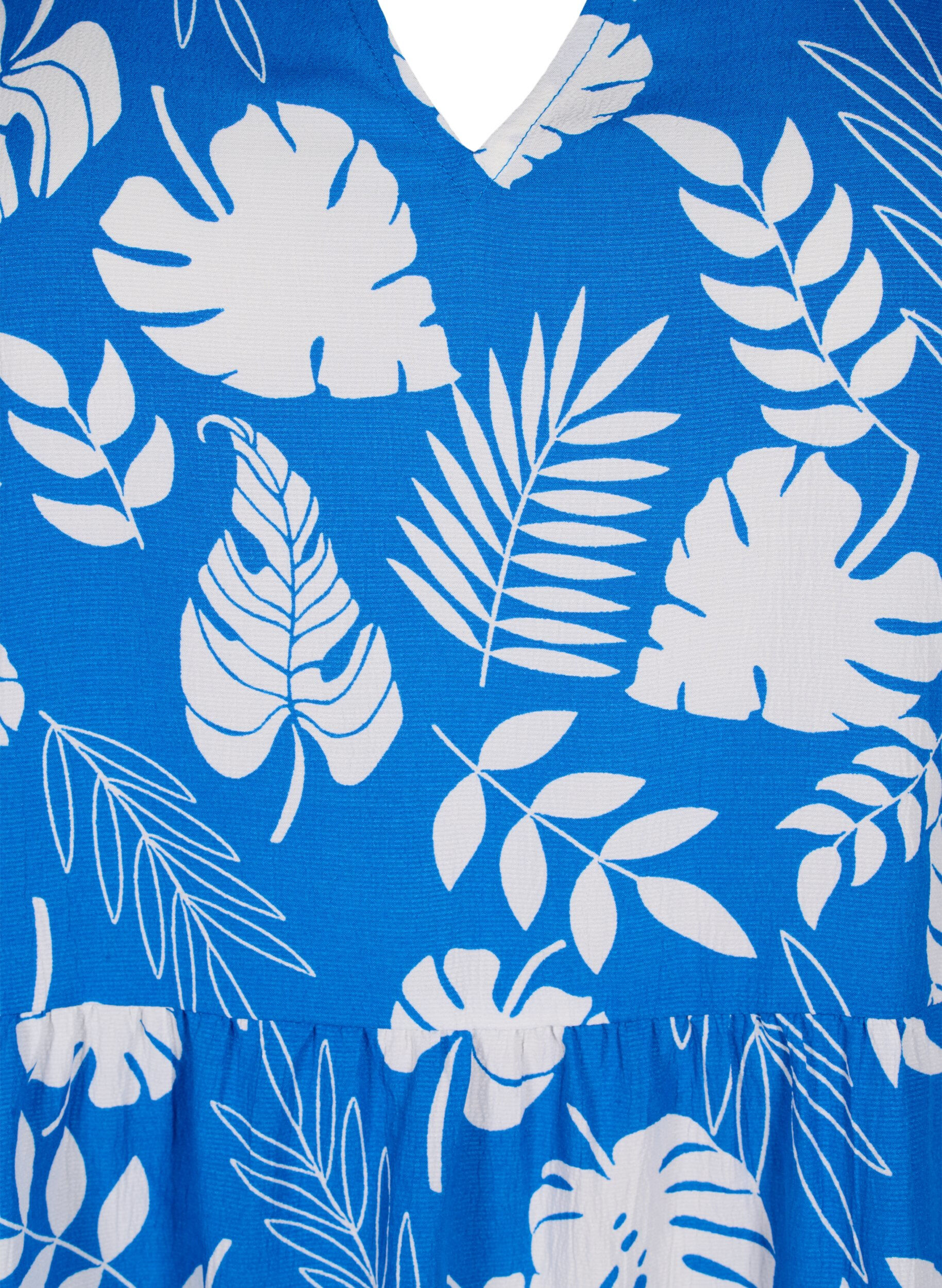 ZizziFlash - Bedrukte A-lijn jurk, Skydiver White AOP, Packshot image number 2