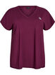Losvallend sport T-shirt met V-hals, Rood, Packshot image number 0