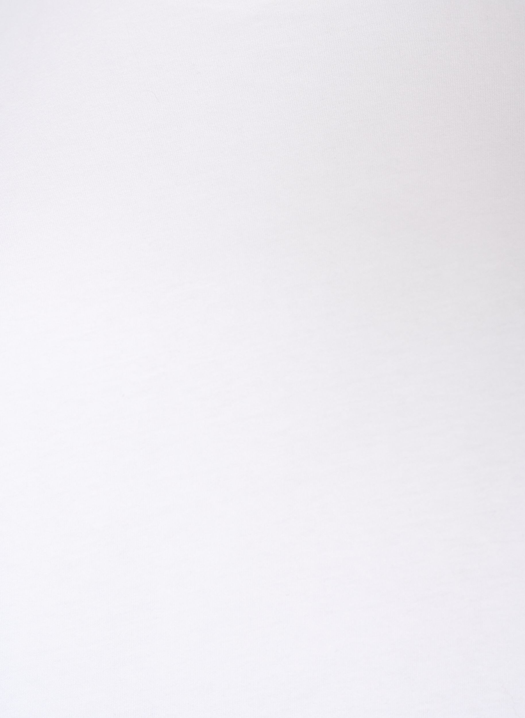 ZizziT-shirt van biologisch katoen met ruches mouwen, Wit, Packshot image number 2