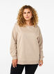 Sweatshirt met ronde hals, Simply Taupe, Model image number 0