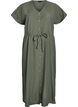 Robe maxi à boutons et à ceinture à nouer, Vert, Packshot image number 0
