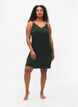 Chemise de nuit avec bord dentelle en viscose, Vert fonc&eacute;, Model image number 1
