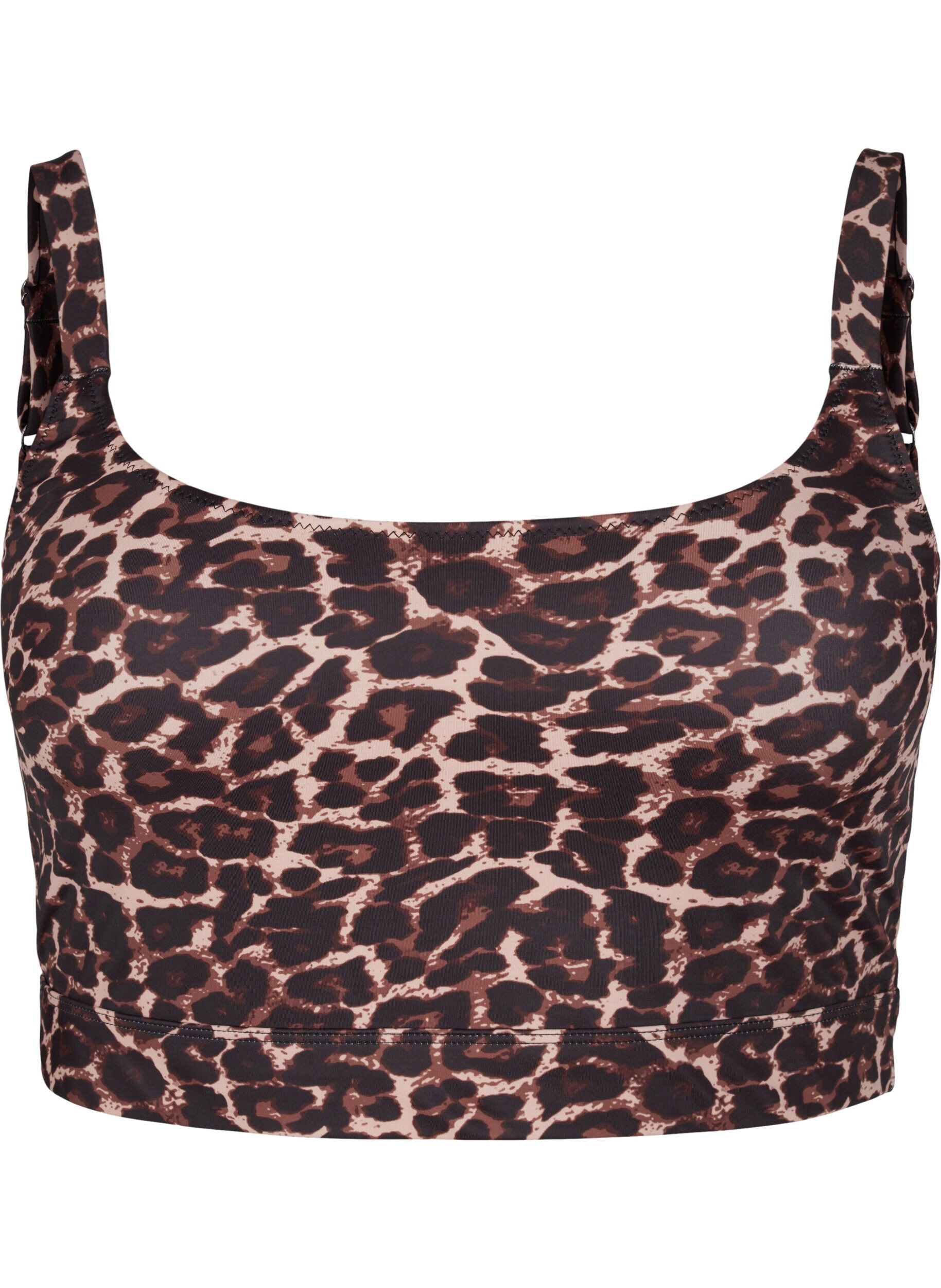 ZizziBedrukte bikinitop met verstelbare bandjes, Autentic Leopard, Packshot image number 0