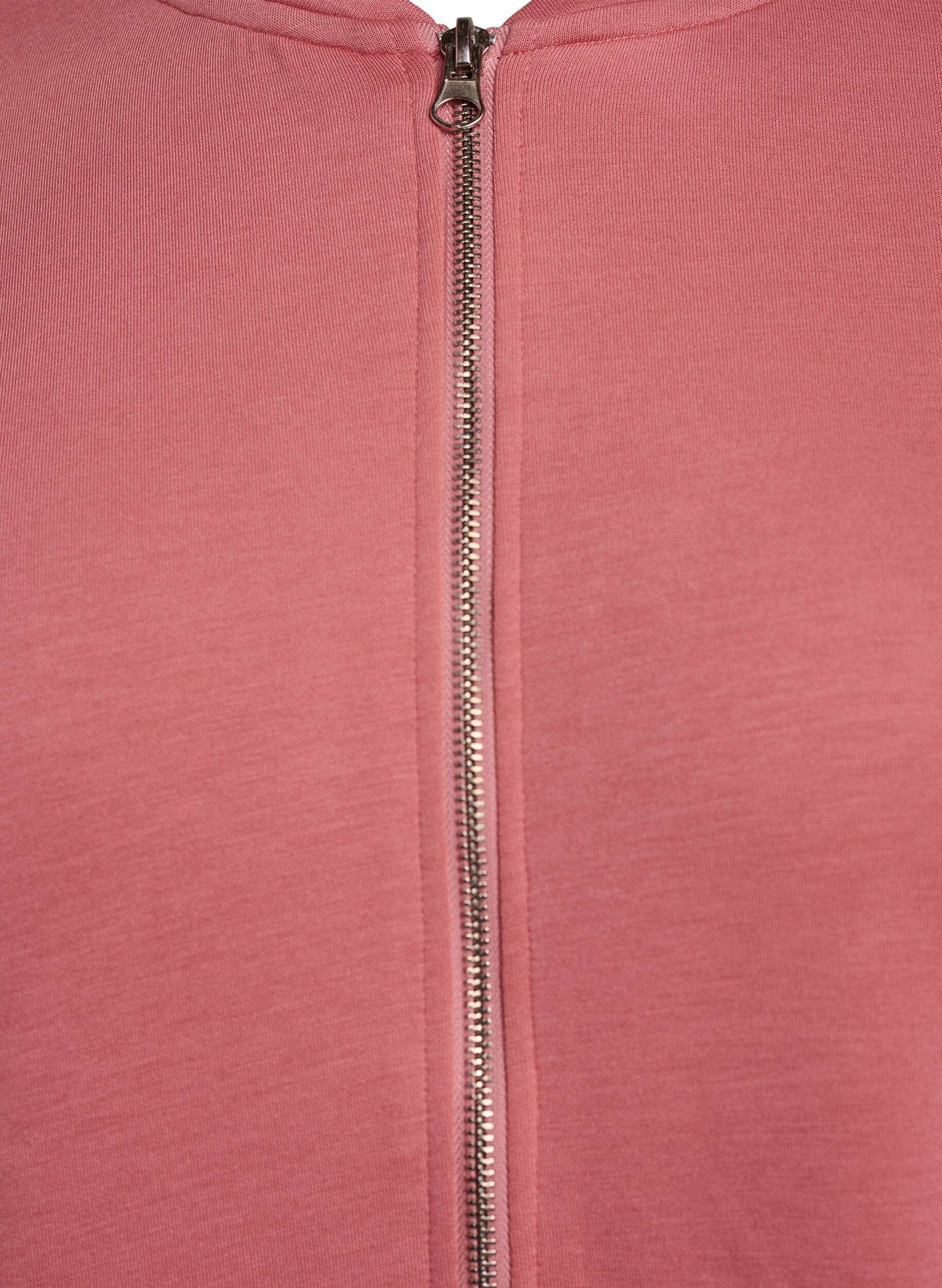 ZizziBomber vest met ritssluiting, Rood, Packshot image number 2