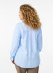 FLASH - Gestreepte blouse met V-hals, Blauw, Model image number 2