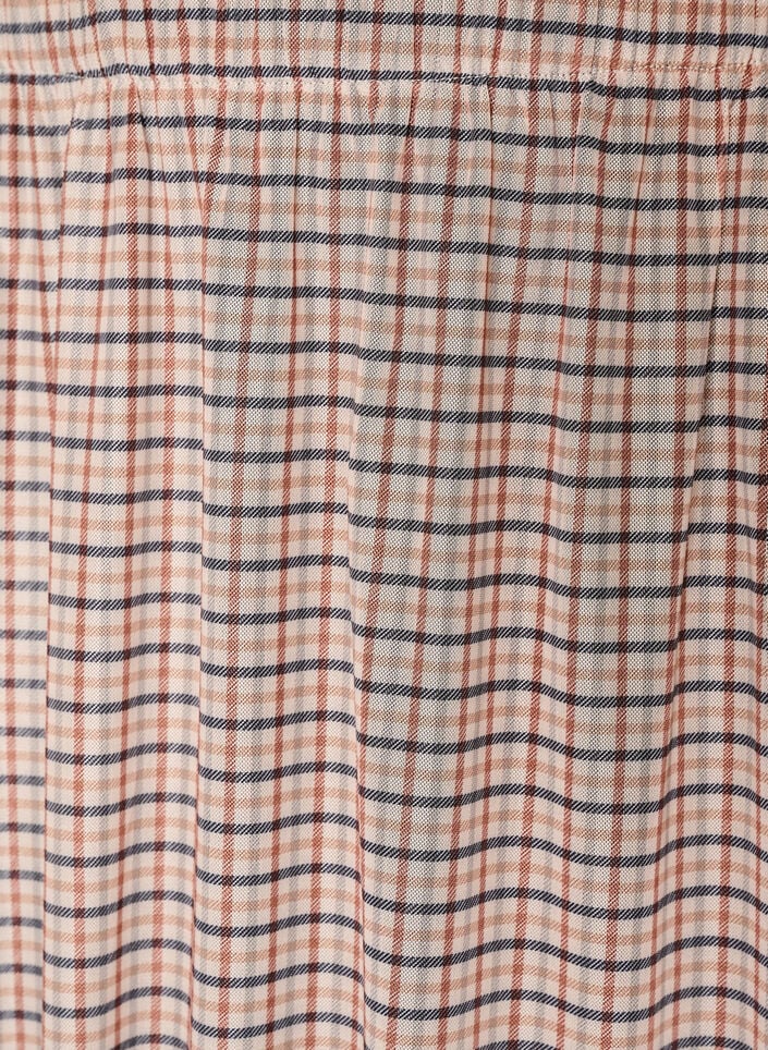 Gecontroleerde mesh midi-rok, Beige, Packshot image number 2