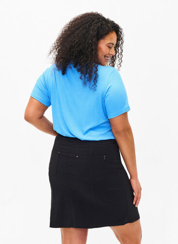 Korte rok met binnenkant korte broek, Black, Model image number 1