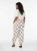 Gepatroonde ballonbroek met hoge taille, Vanille, Model image number 1