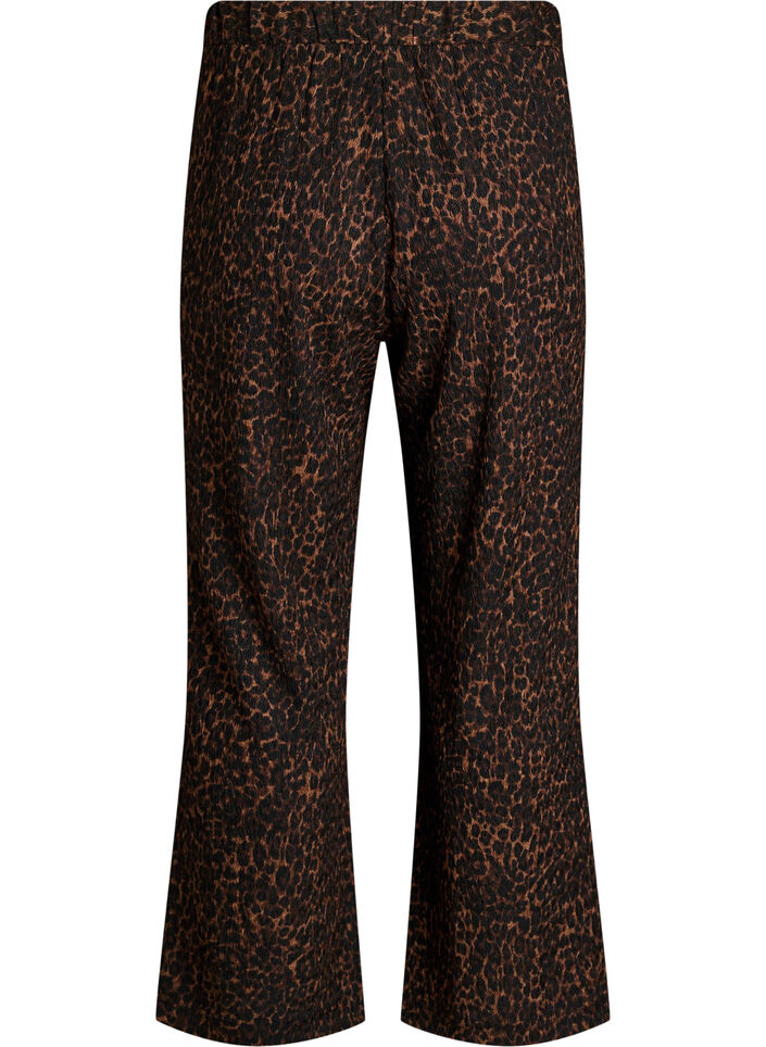 Pantalon avec texture ondul&eacute;e, Marron, Packshot image number 1