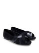 Wide fit - Puntige ballerina flats, Zwart, Packshot image number 1