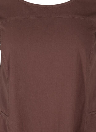 Robe en coton à manches courtes, Mocca, Packshot image number 2