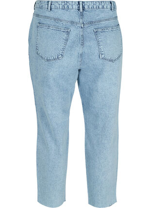 Cropped mom fit Mille jeans met losse pasvorm, Snow Wash 2, Packshot image number 1