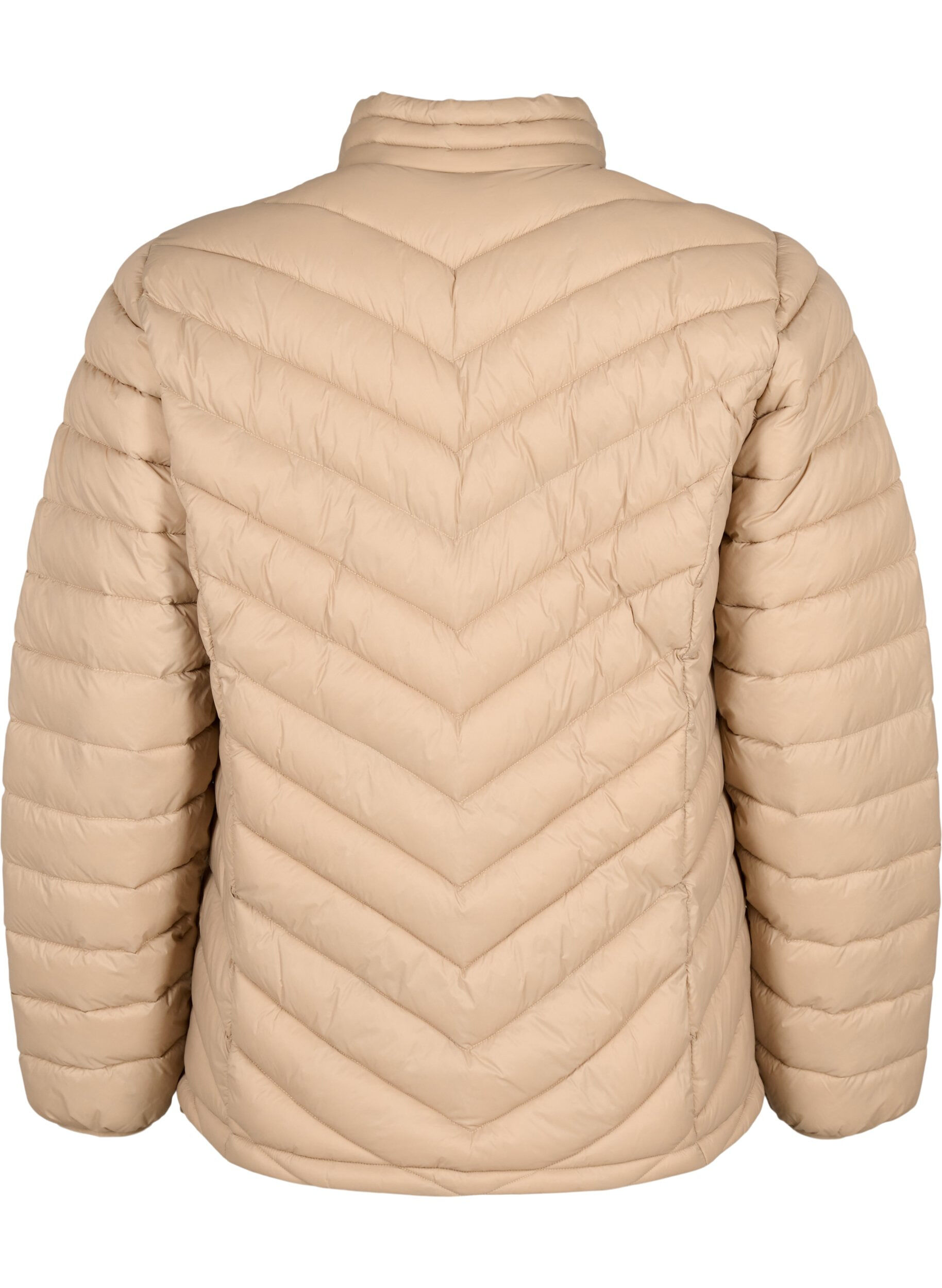 ZizziLichtgewicht jas met zakken, Bruin, Packshot image number 1