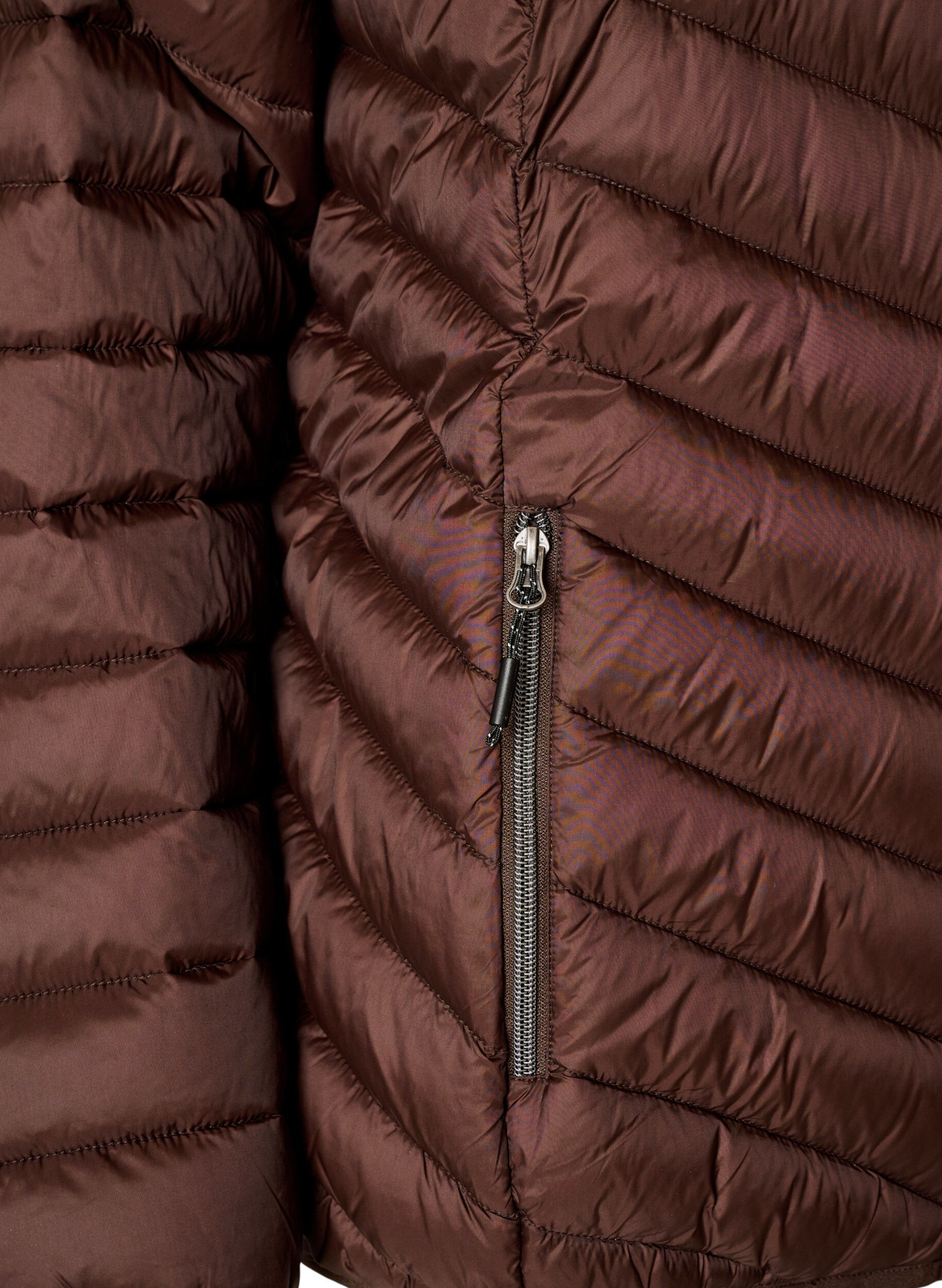 ZizziVeste l&eacute;g&egrave;re &agrave; capuche, Marron, Packshot image number 3