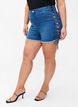 Shorts en jean avec détails à lacets, Blue Denim, Model image number 2