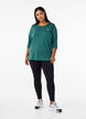 Work-out top met 3/4 mouwen, Groen, Model image number 1