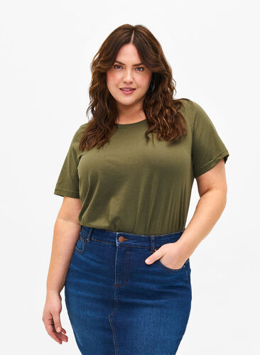 FLASH - T-shirt à col rond, Olivie Night, Model image number 0