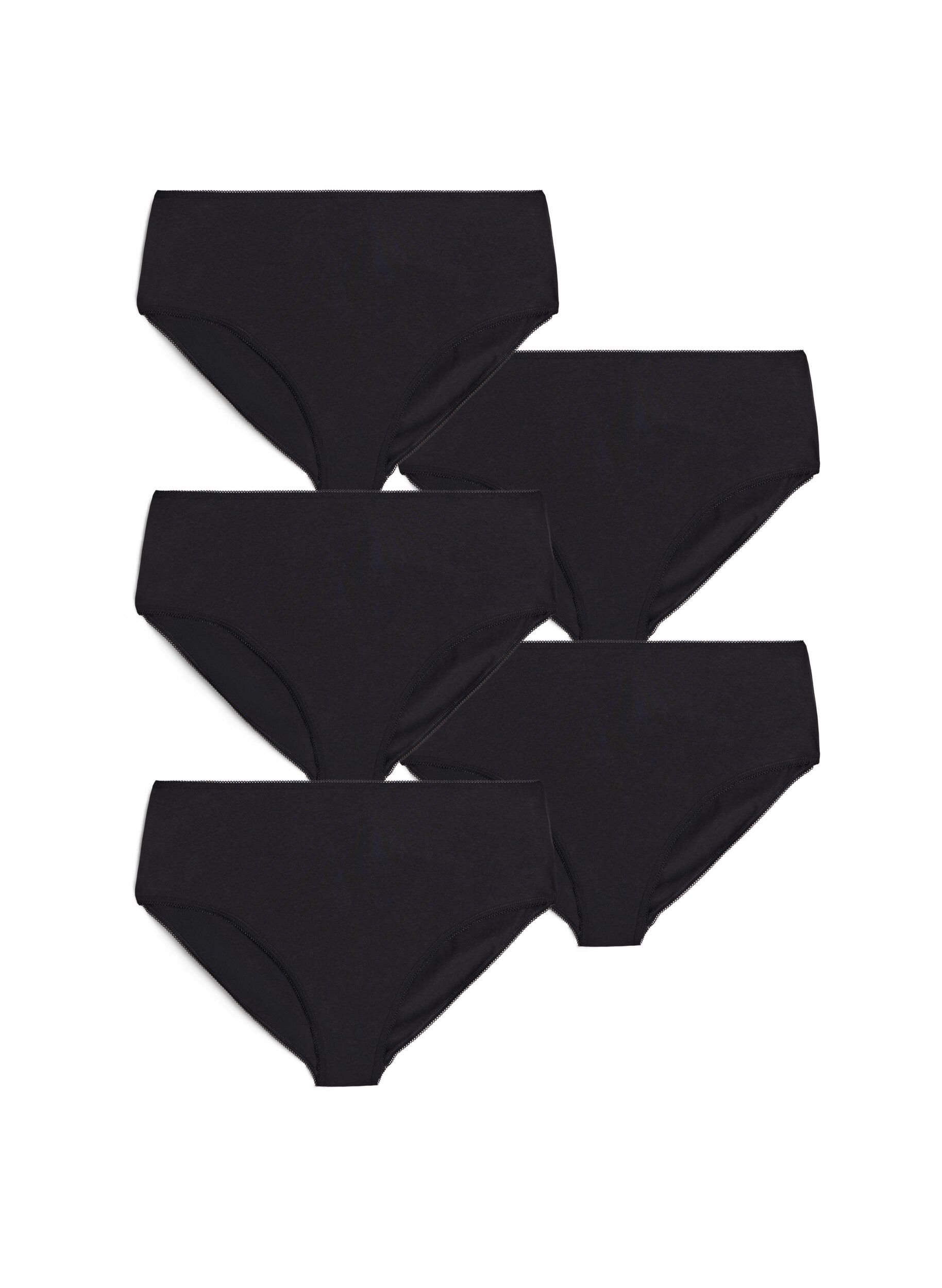 5-pack katoenen slipje met normale taille