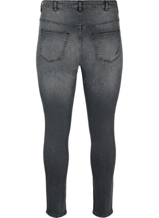 Jeans moulants avec détails d'usure, Grey Denim, Packshot image number 1