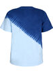 Dip-dye T-shirt van biologisch katoen, Blauw, Packshot image number 1