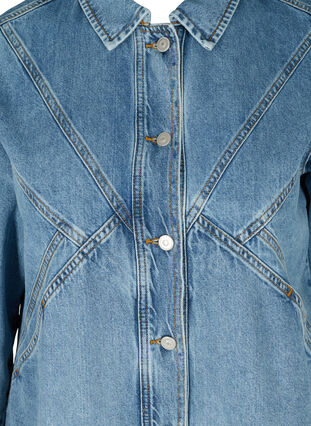 Veste en jean légère coton, Light Blue ASS, Packshot image number 2