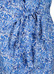 FLASH - Robe portefeuille à manches courtes, White Blue AOP, Packshot image number 3