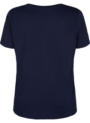 T-shirt en coton avec impression sur le devant, Night Sky FLOWER, Packshot image number 1