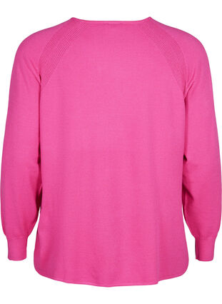 Chemisier en tricot à manches raglan, Raspberry Rose Mel., Packshot image number 1