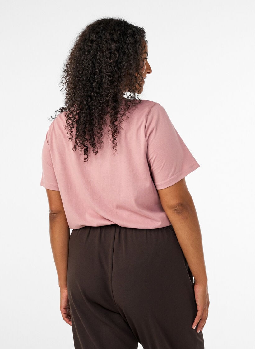 T-shirt met print, Rood, Model image number 2
