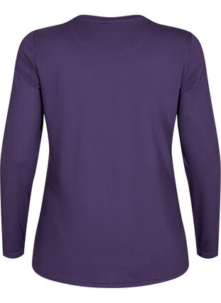 Sport shirt met lange mouw, Purple Plumeria, Packshot image number 1