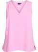 Mouwloze top met kreukeffecten, Roze, Packshot image number 0