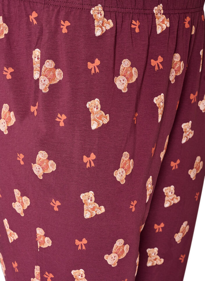 Bedrukte pyjamabroek, Rood, Packshot image number 2