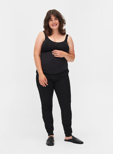 Jegging de grossesse avec poches arrière, Black, Model image number 3