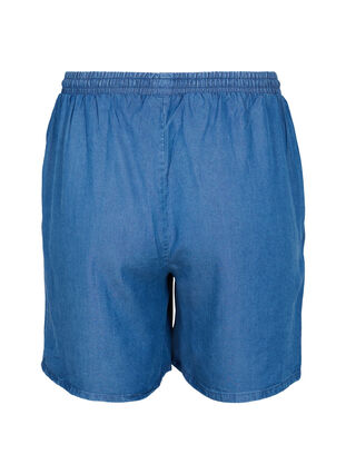 Short ample avec cordon de serrage et poches, Blue denim, Packshot image number 1