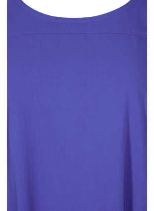 Robe en coton à manches courtes, Dazzling Blue, Packshot image number 2